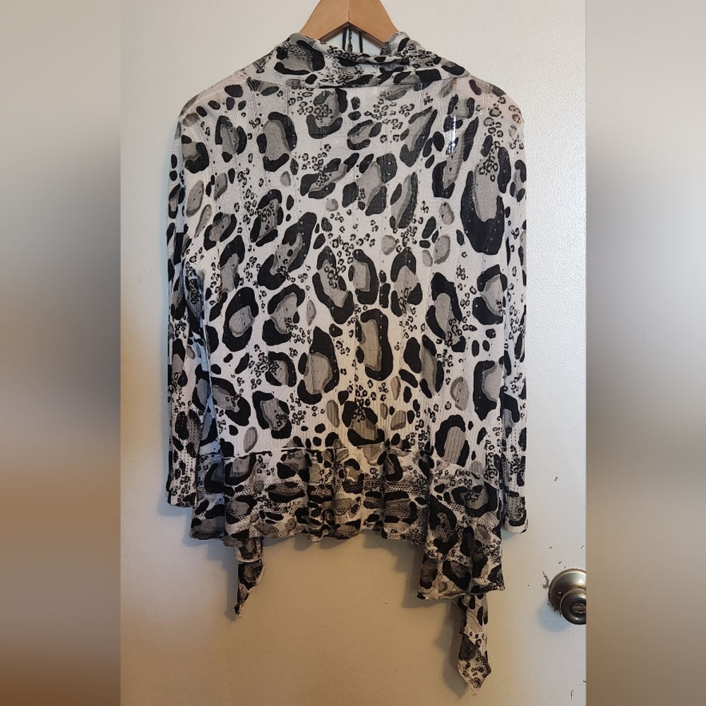 Alberto Makali Leopard Print Knit Cardigan - Picture 5 of 5